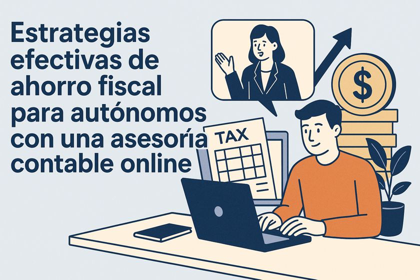 Estrategias efectivas de ahorro fiscal para autónomos con una asesoría contable online
