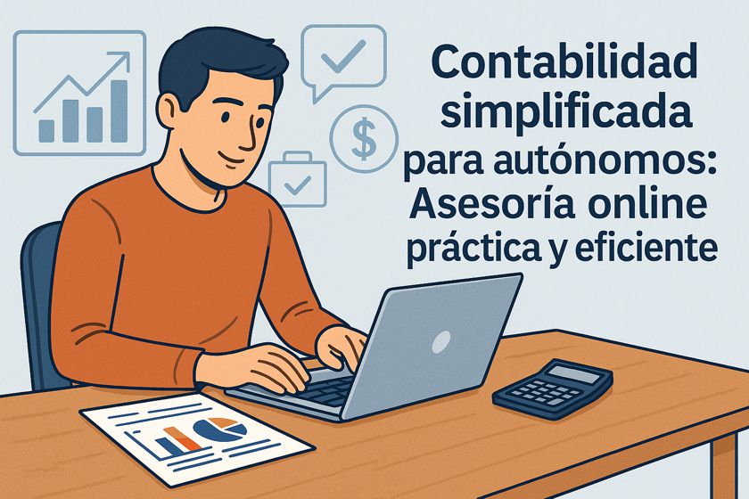 Contabilidad simplificada para autónomos: Asesoría online práctica y eficiente